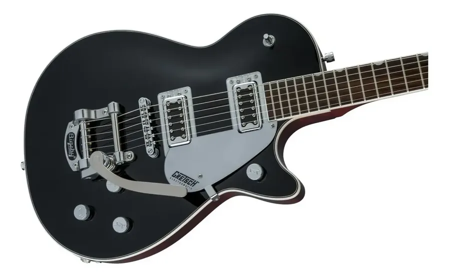 Gretsch Electromatic G5230T Jet FT, detalhe dos captadores Filter'Tron e do Bigsby — foto 4 de 4