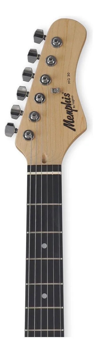 Memphis MG30 preta — guitarra strat de entrada — foto 4 de 5