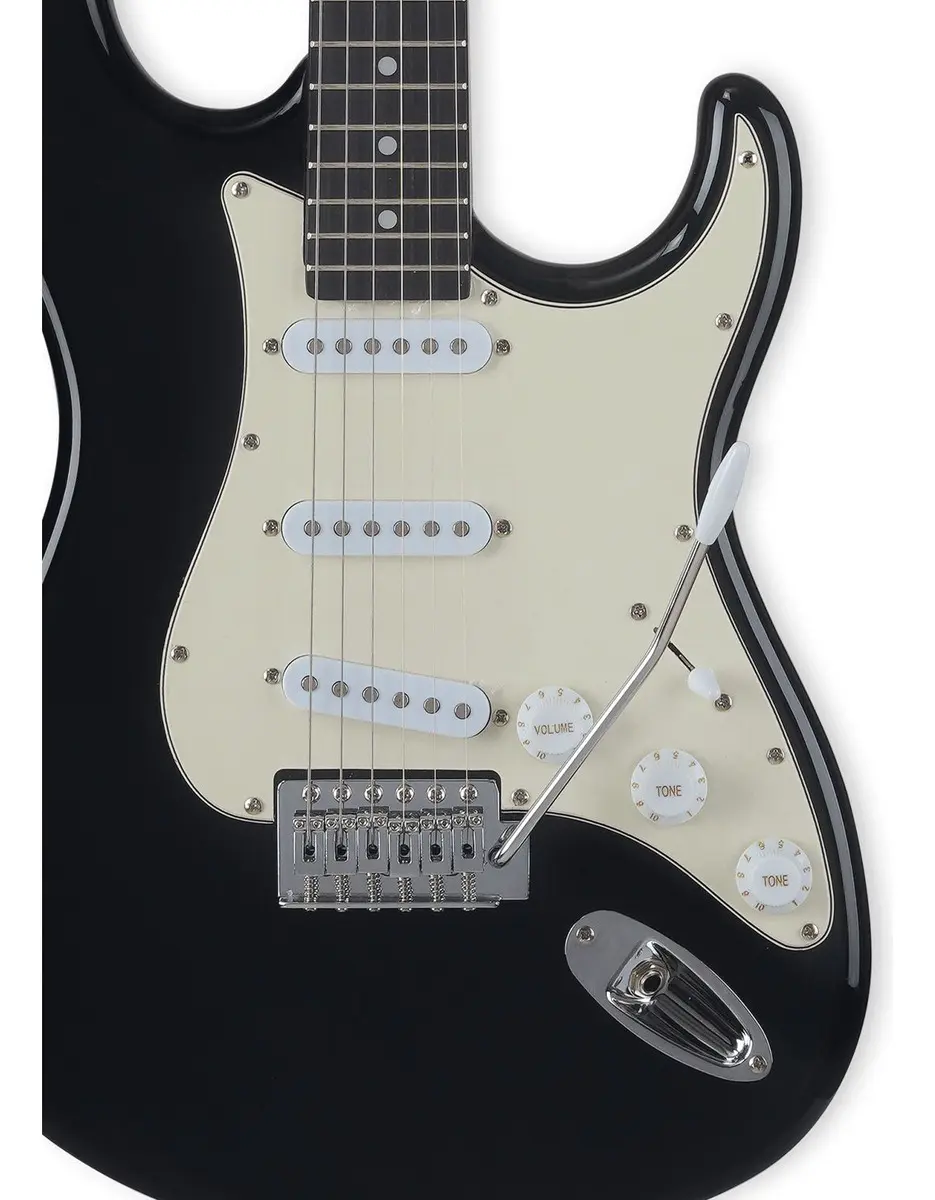 Memphis MG30 preta — guitarra strat de entrada — foto 5 de 5